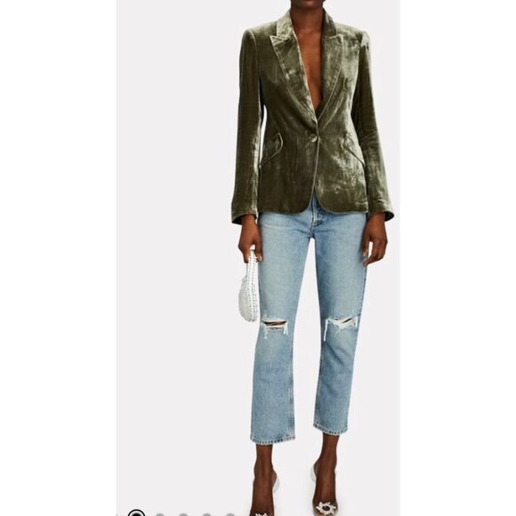 AGOLDE Riley High Rise Straight Crop in Escalate 28 - Picture 13 of 13